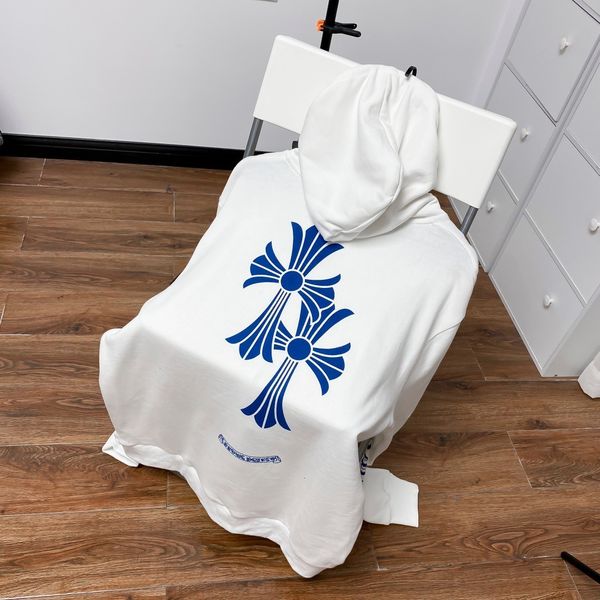 

2020 new fashion brand crosin sweater men's and long sleeve blue women's back cross sanskrit headgear, Black