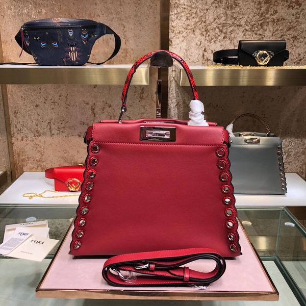 

wholesale design peekaboo bag33cm,calf leathe,grey,white,pink,red 4colors for chosen, have many other designs on web,contact me for details