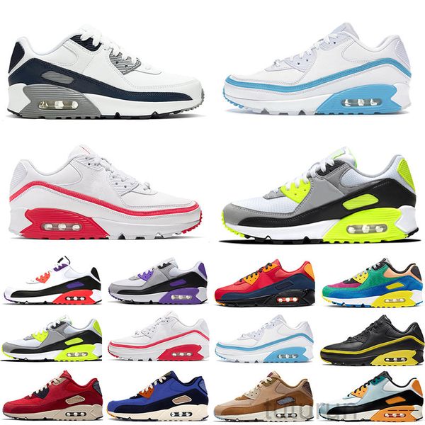 

90 mens casual shoes women trainers laser blue hyper grape unc reverse duck camo supernova total orange outdoor sports sneakers rx-4, Black