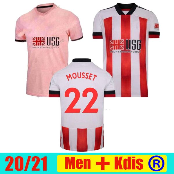 

20 21 sheffield soccer jerseys berge mousset united 2020 2021 mcburnie lundstram fleck men kids kit football shirt norwood sharp jersey, Black;yellow