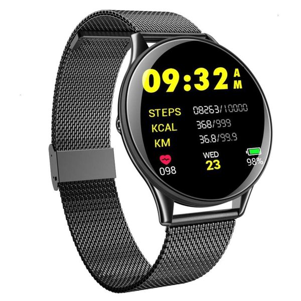 

watch steel band, smart sports wristband and heart rate control, bluetooth, blackjk