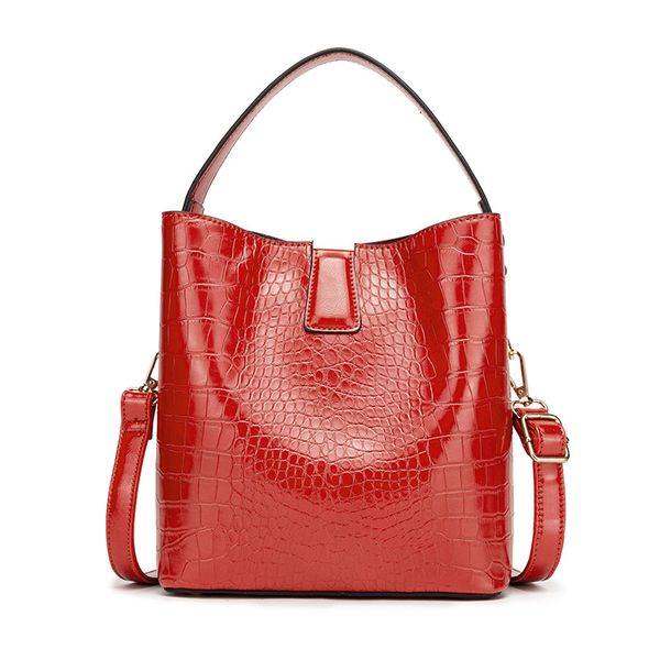 

hbp women bag new slanted bucket shoulder bag grade alligator pattern pu portable