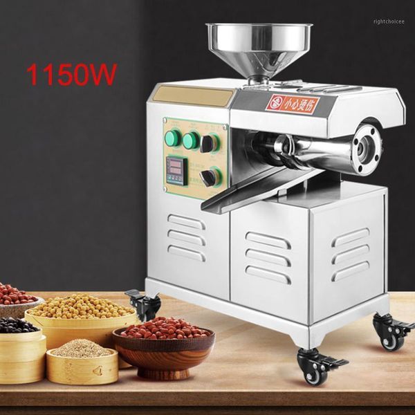 

oil pressers 1150wÂ automatic peanut press maker small household flaxseed extractor stainless steel sesame machineÂ 220v/110v1