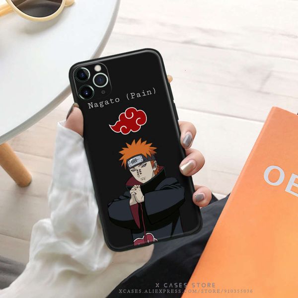 

3nagato pain naruto akatsuki for def se 6 6s 7 plus x xr 11 12 mini pro max tpu soft shell casecf1