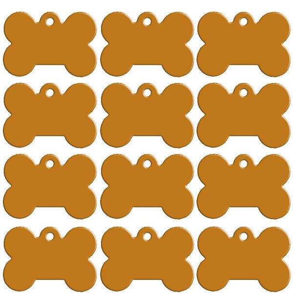 

200 pcs/lot aluminum engraved pet id tag bone shape double sided custom personalized tag dog cat pet name phone number bbyfxl