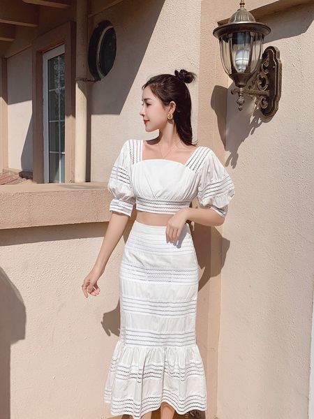 

maldives long beach skirt beach skirt 2-piece set sanya seaside tourism pgraphy thailand looks thin super fairy long dress white jcjwa j, Gray