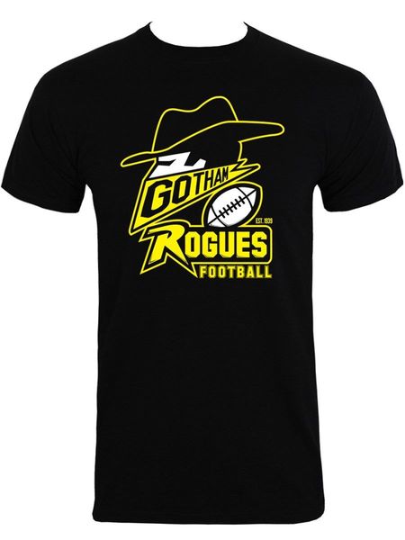 

new gotham rogues men's black t-shirt men t shirt print short sleeve t-shirt personality sport hooded sweatshirt hoodie