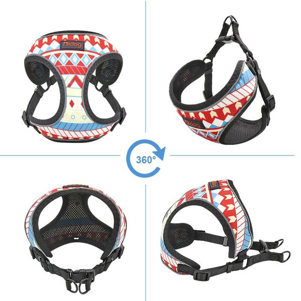 

nylon reflective dog cat harness vest printed french bulldog harness puppy small medium dogs cats harness for chihuahua bbyyyo