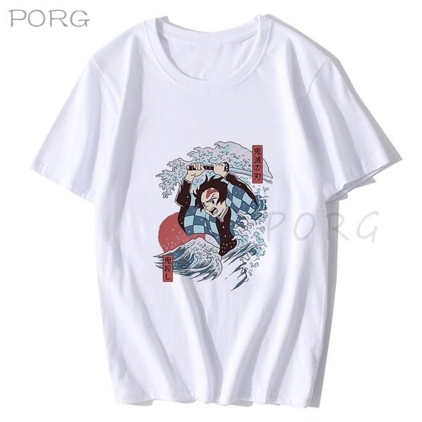 

demons slayer chic anime cartoon print male hip hop oversize harajuku tee japanese sport hooded sweatshirt hoodie men t shirt