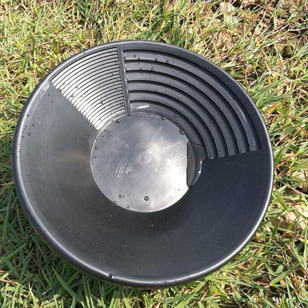

plastic gold basin nugget mining pan dual riffle dredging prospecting river tool1