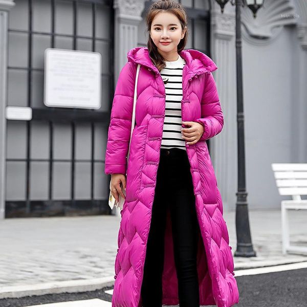 

warm korean winter coat parka hooded jacket women abrigos mujer invierno 2020 cx2122062 yy12011, Black