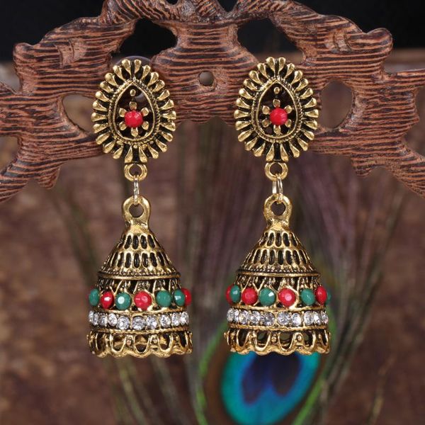 

dangle & chandelier tassel jhumka ethnic bollywood earrings fashion jewelry, Silver