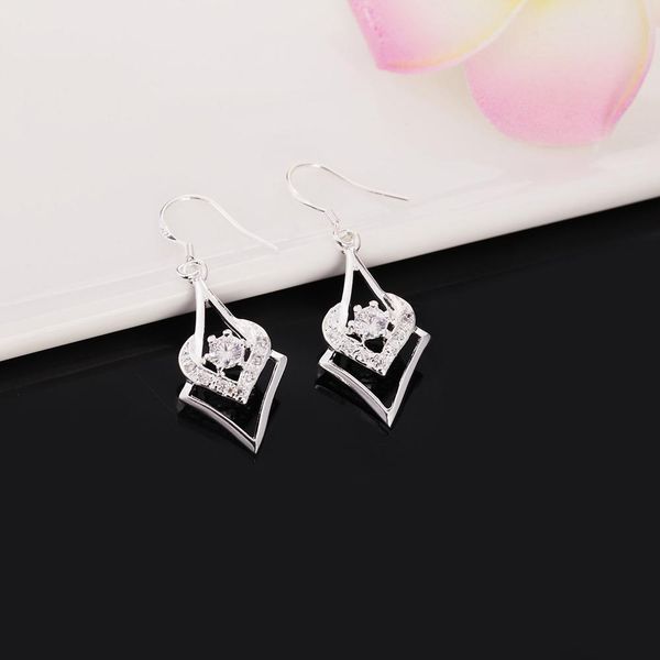 

factory wholesale price silver drop dangle earrings for women wedding lady earrings zircon jewelry crystal earrings e444 h jllawi, Golden