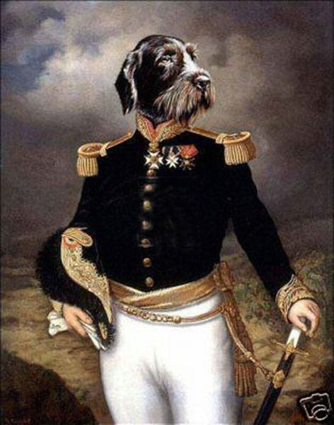 

dog general holding sword in landscape home decoration art abstract oil painting on canvas wall art canvas pictures for wall decor 201018