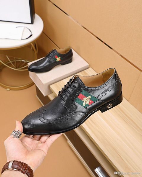 

shoes business new men 38-45 on luxurys classic slip leather size suits shoes designers fashion formal loafers men's dress hsdae