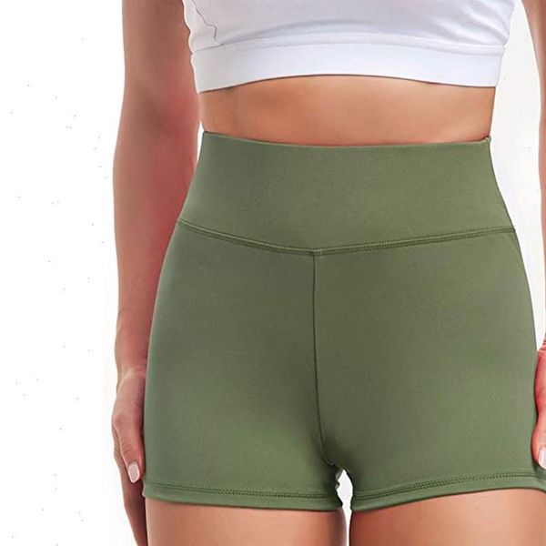 

2021 new short pants women shorts gym workout waistband skinny skirt female short tights breathable seamless mid waist short, White;black