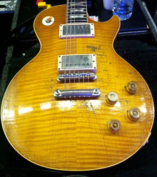

aged/relic paul kossoff electric guitar lemon burst