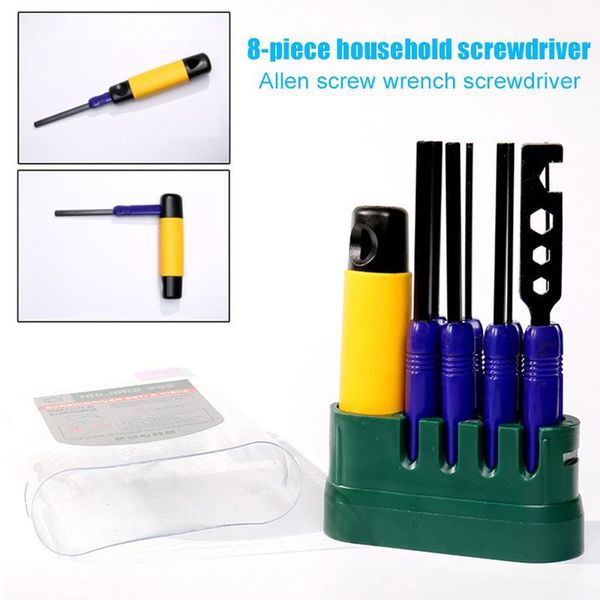 

newly 8pcs/set hexagonal wrench screwdrivers set dual-use multifunction household hand tools xsd881
