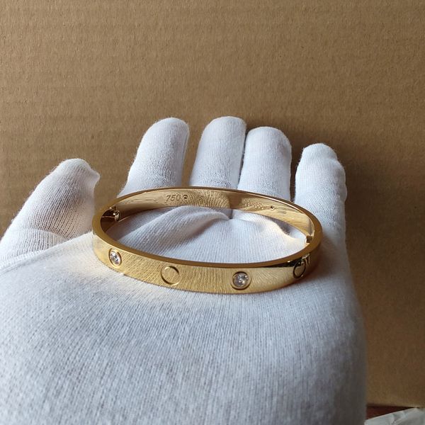 

designer bracelet fashion jewelry love bangle luxury screw bracelets women men party wedding couple gift with box aaaa, Black