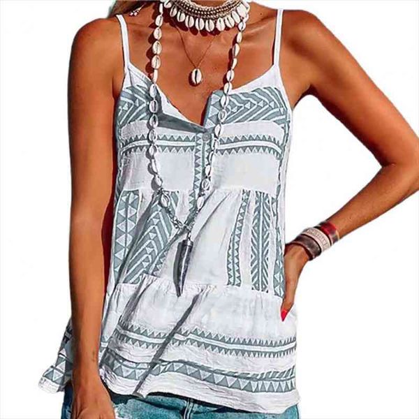 

plus size women camisole spaghetti straps polyester stripes button sleeveless blouse loose tank vest for summer pink 5xl, White