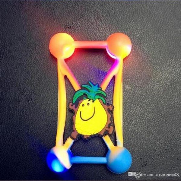 

new 2021 led light universal phone cases 3d cartoon silicone phone case protective soft rubber frame for 3.5-5.5 inch cell phones