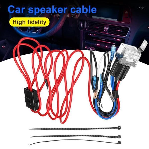 

12v electric horn relay wiring harness kit blast tone horns for car truck grille mount1