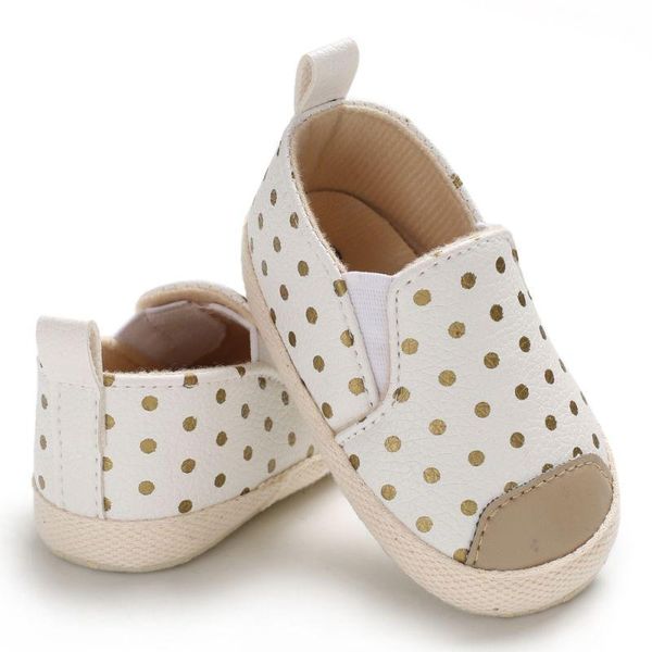

first walkers baby girls soft shoes pu leather moccas gold dot walker toddler2