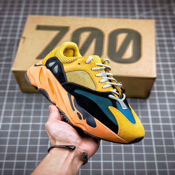 

700 reflective running shoes sun bright blue solid grey orange tie-dye runner kanye carbon teal blue static black men women sneakers