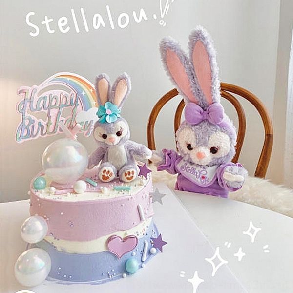 

399aw history plug-in star princess rainbow rabbit decoration children's dai net cake ornament rainbow decoration red dailu dessert dre