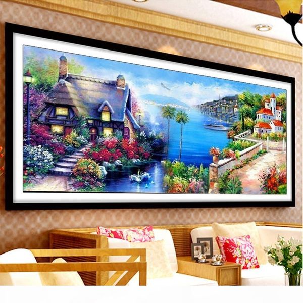 

оптовая diy алмазной картины вышивка креста пейзажи картины стразы алмазной мозаика полных площади ландшафтной алмазной вышивка