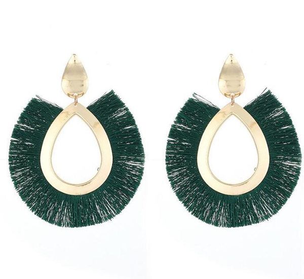 

bohemian 2019 jewelry большой кисточкой падение серьги для женщин lady женский fringe handmade brincos заявление моды серьги женщина sqcrdu, Golden