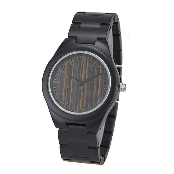 

men's sandalwood red leisure quartz light watches sold in batches, Slivery;brown