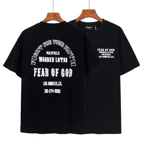 

summer youth relaxed short sleeve t-shirt fog fashion brand, White