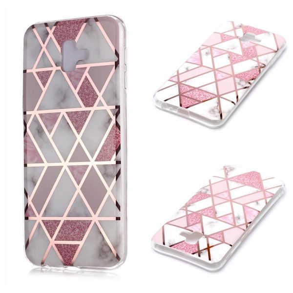 

for galaxy j6 plating marble pattern soft tpu protective case