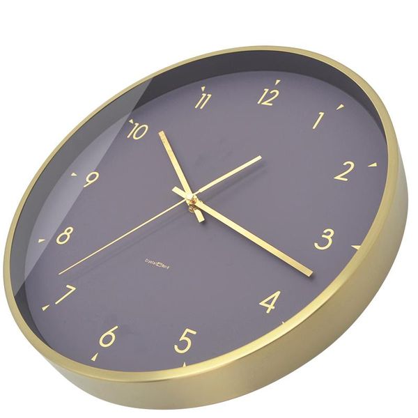 

wall clocks gold digital clock elegant bedroom luxury simple creative living room zegar na sciane home decoration ea60wc