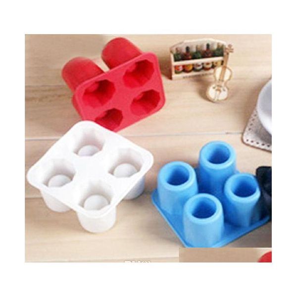 

4-cup ice cube sshape silicion shooters glass e mold jlljte bdesybag