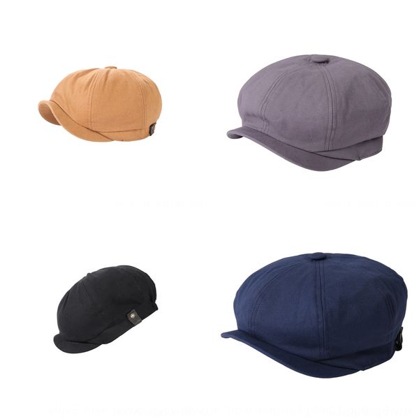 

auiv 2015 winter cap star retro hat male capberet solid color painter cap woolen cap boina feminina, Blue;gray