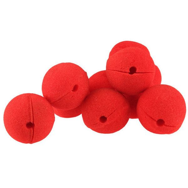 

100pcs/lot decoration sponge ball red clown magic nose for halloween masquerade decoration kids toy ing
