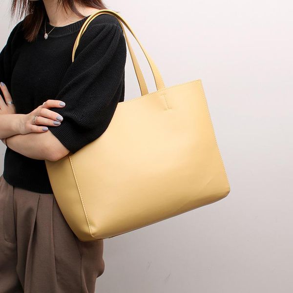 

pu leather women's shoulder bag simple designer handbag large square tote