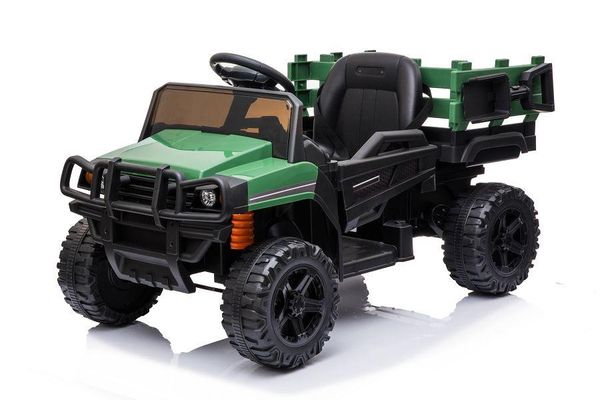 

поездка на utv с трейлер12в аккумуляторная аккумуляторная игрушка для сельскохозяйственного автомобиля с 2 скоростью, usb bluetooth audio эл