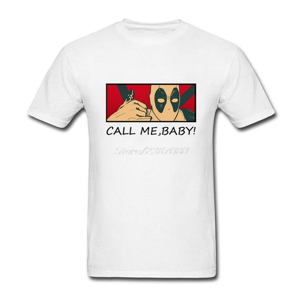 

sport deadpool call me baby t shirt cotton crewneck short sleeve t-shirt men summer kpop 3xl t shirts