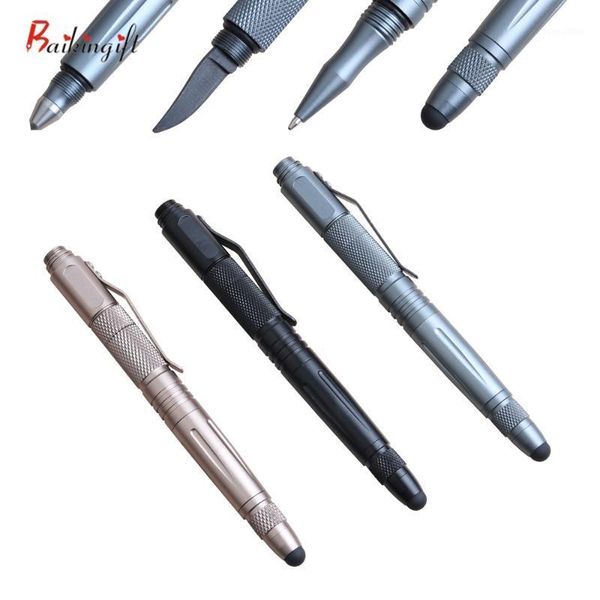 

1pcs baikingift selling multifunction pen self defense metal touch pen useful tactical glassbreaker good gift1, Blue;orange