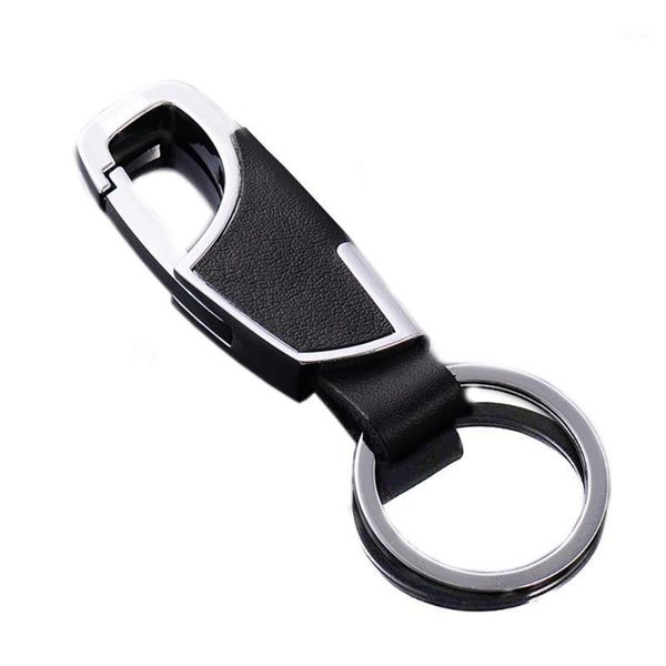 

black leather keychain key chain car car keychain key rings gearbox1, Silver