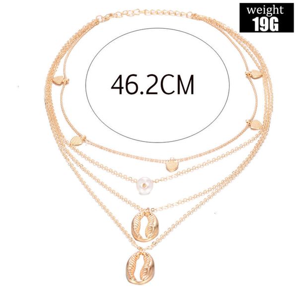 

pearl jewelry shell creative beach leaves series simple pendant women's necklace5uuwz6bp, Silver