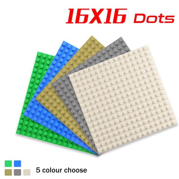 

16 * 16 точек опорная плита для маленьких кирпичиков baseplate 5 цвет совета цифры diy совместимые строительные блоки игрушки для детей jllf