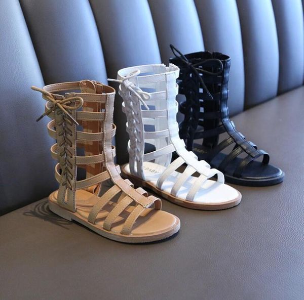 

sandals summer princess fashion kids high-girl toddler baby, Black;red