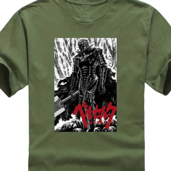 

t shirt logo berserk guts japan anime manga skull knight black men short graphic crew neck t shirts for men sport hooded sweatshirt hoodie