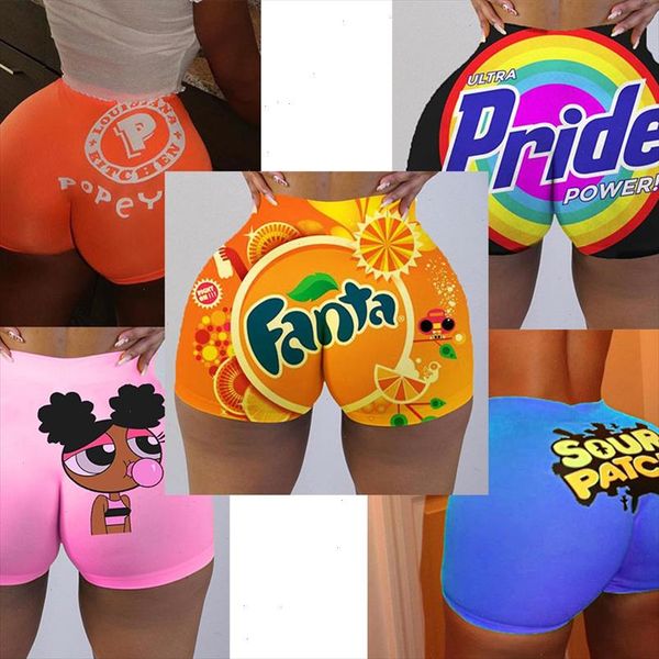 

candy bar shorts women booty mini club party fitness push up skinny snack snickers shorts caution slippery when wet, White;black