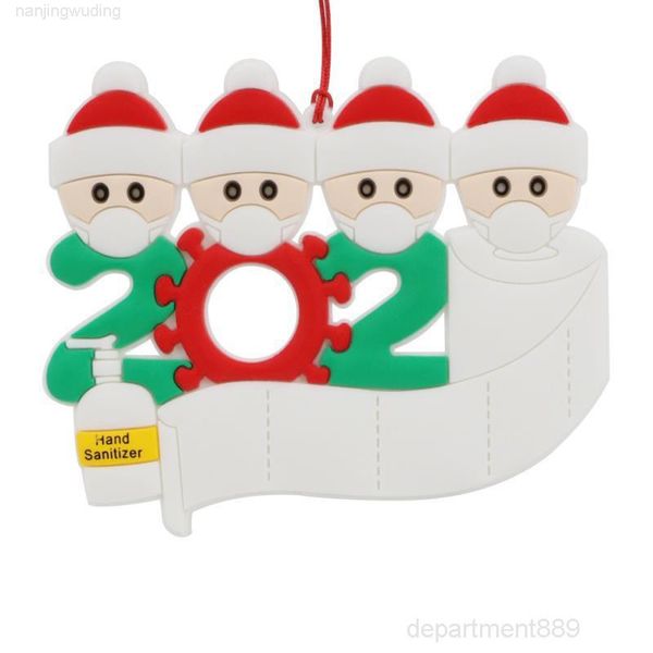 

ornament personalized survivor family 2 3 4 5 6 7 resin decorations masked hand-washed christmas tree hanging pendant owc2457