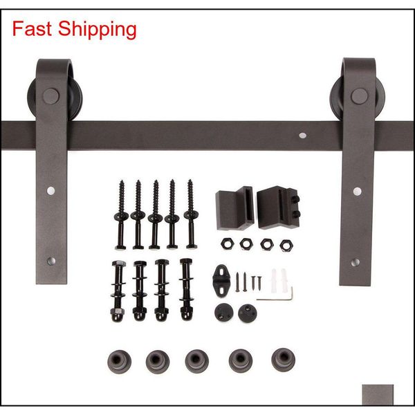 

black antique style steel sliding barn rustic wood door closet ha qylmmm packing2010